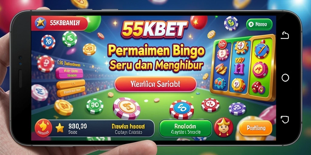 Tampilan menarik dari gameplay Bingo di 55KBET.
