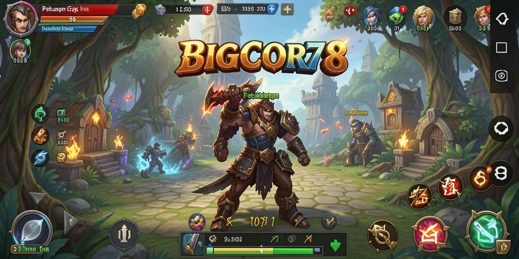 Tampilan gameplay seru dan menantang dari BIGCOR78