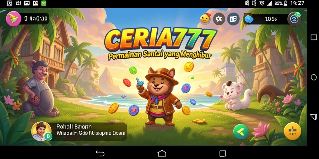 Tampilan ceria dalam gameplay CERIA777 yang mengasyikkan.