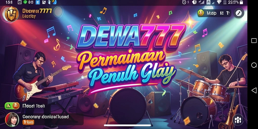 Tampilan gameplay DEWA777 dengan berbagai lagu menarik.