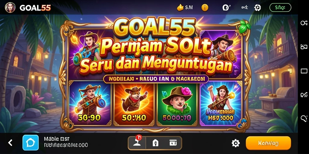 Gameplay Slot seru dan menguntungkan di GOAL55.