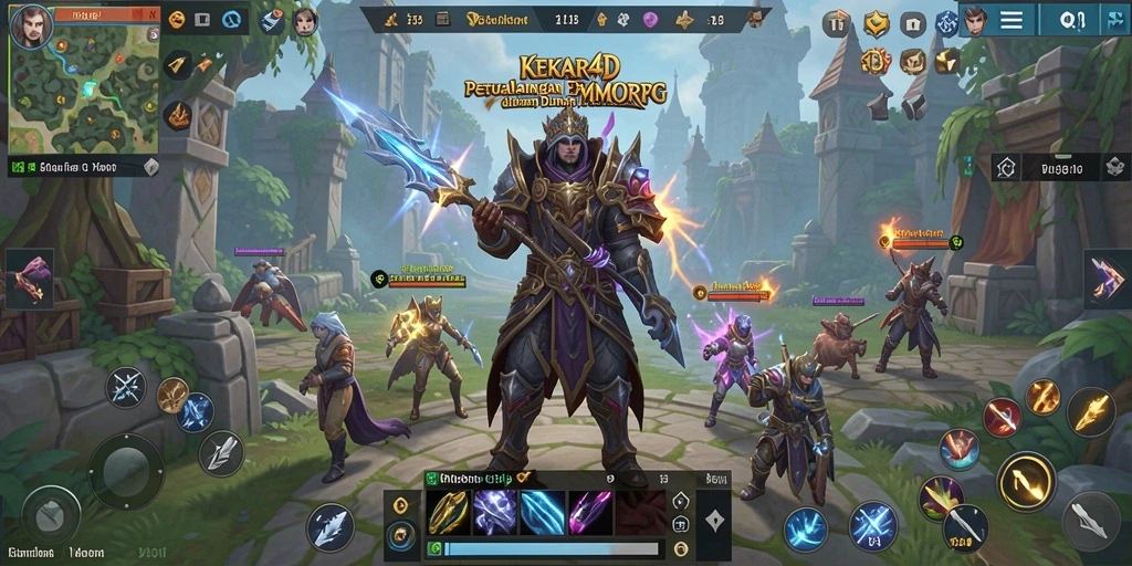 Screenshot gameplay <strong>KEKAR4D</strong> yang menampilkan aksi pertarungan epik.