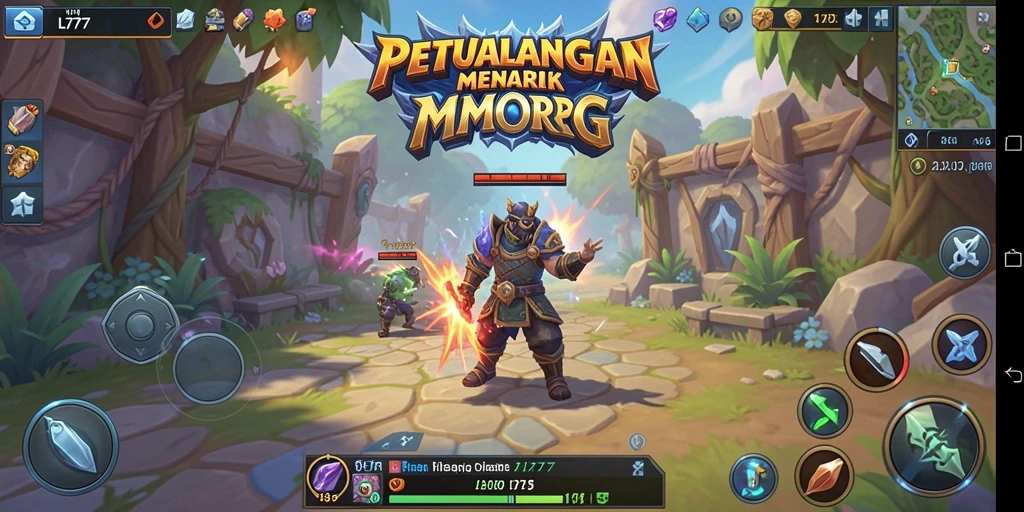Tampilan seru gameplay L777 dalam dunia MMORPG.