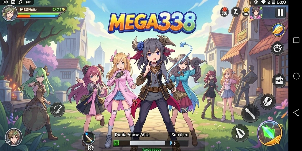 Tampilan gameplay MEGA338 yang menakjubkan dengan karakter anime favorit.