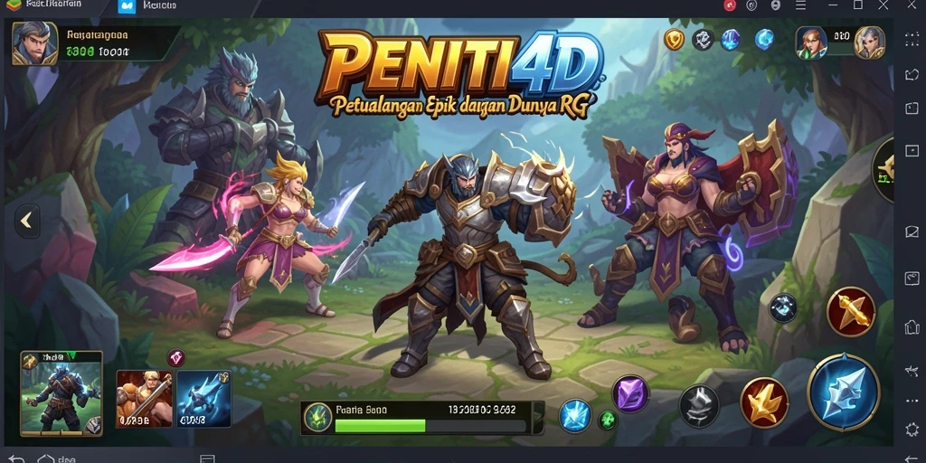 Tampilan gameplay intens di dunia fantasi PENITI4D.