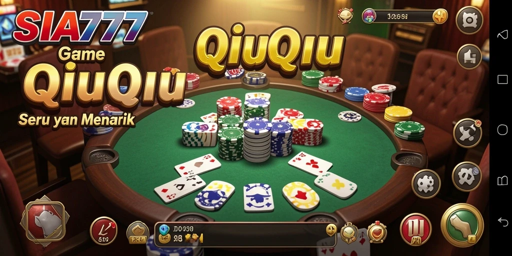 Tampilan screenshot utama SIA777 saat bermain QiuQiu.