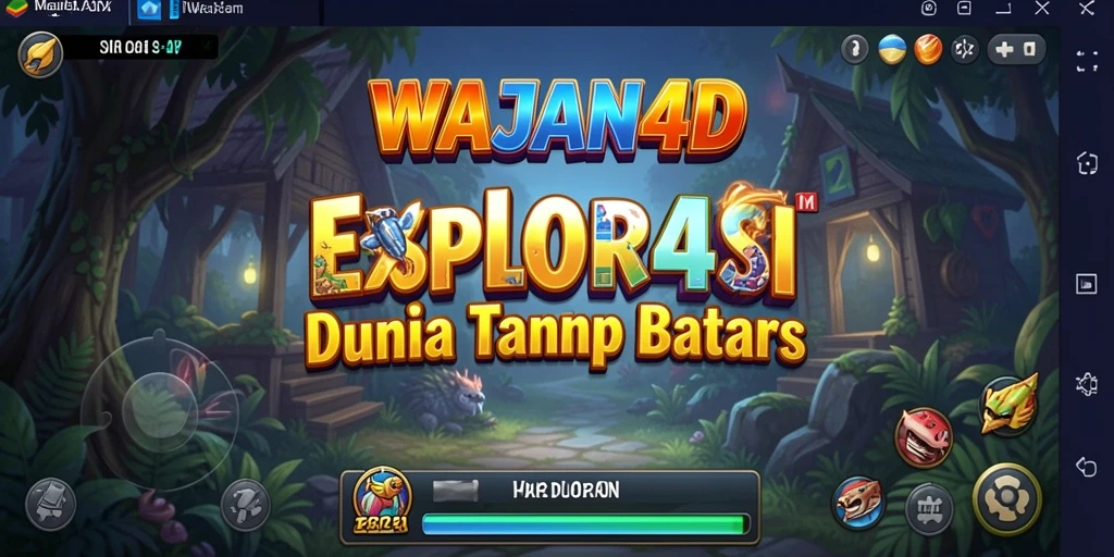 Tampilan gameplay seru di dunia terbuka WAJAN4D.